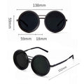 1-9 Gears Adjustable Polarized Sunglasses with ND Filter Lenses - Handcrafted Unisex Vintage Rounded Glasses