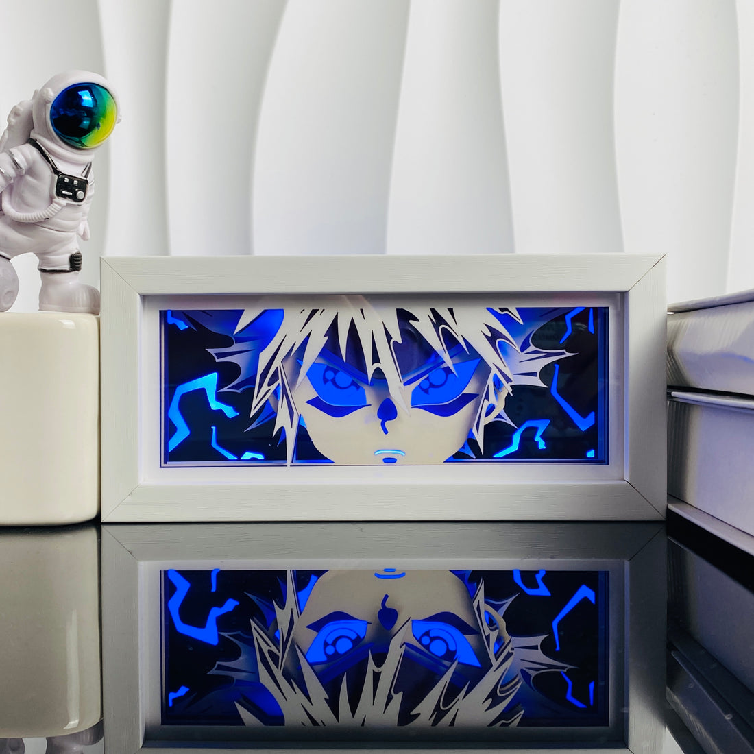 AnimeAura™ 3D Paper Cut LED Light Box – Anime Night Lamp for Bedroom & Desk Decor