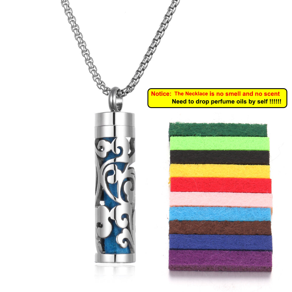 AromaGlow™ – Stainless Steel Aromatherapy Necklace